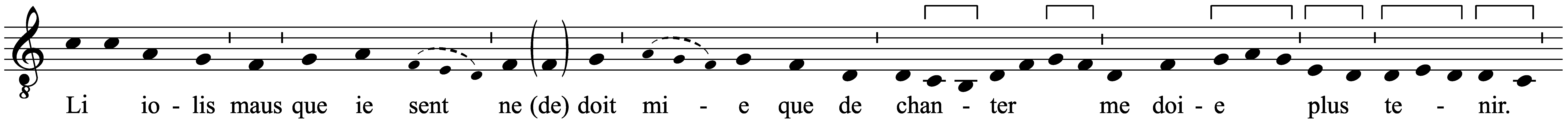 Work musical notation